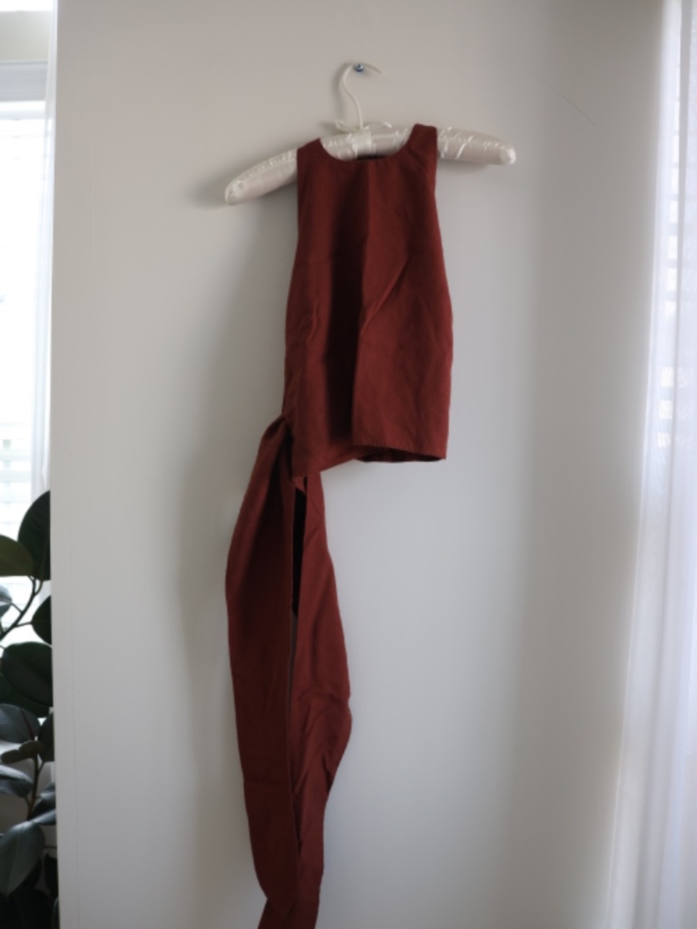 VETTA Halter Wrap Shirt- XS